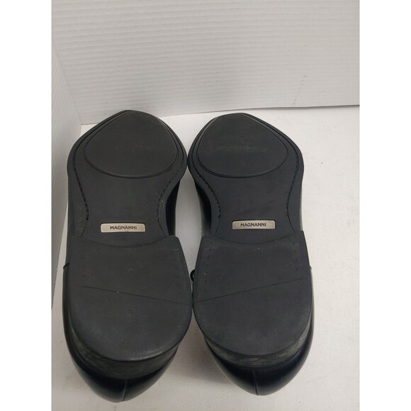 Magnanni for Neiman Marcus 9971 Black Leather Derby Lace Up Shoes Men Size 12 - Picture 6 of 16